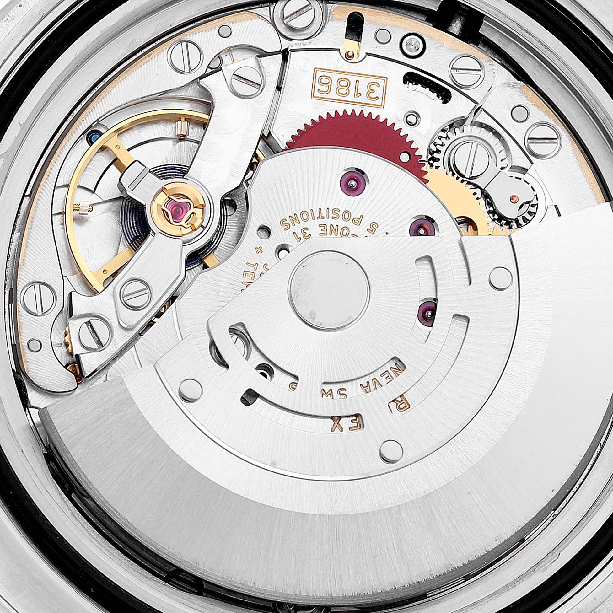 This image shows the intricate internal mechanism (movement) of the Rolex GMT-Master 116710 Men's Stainless Steel Black Dial 116710 Men's Stainless Steel Black Dial watch.