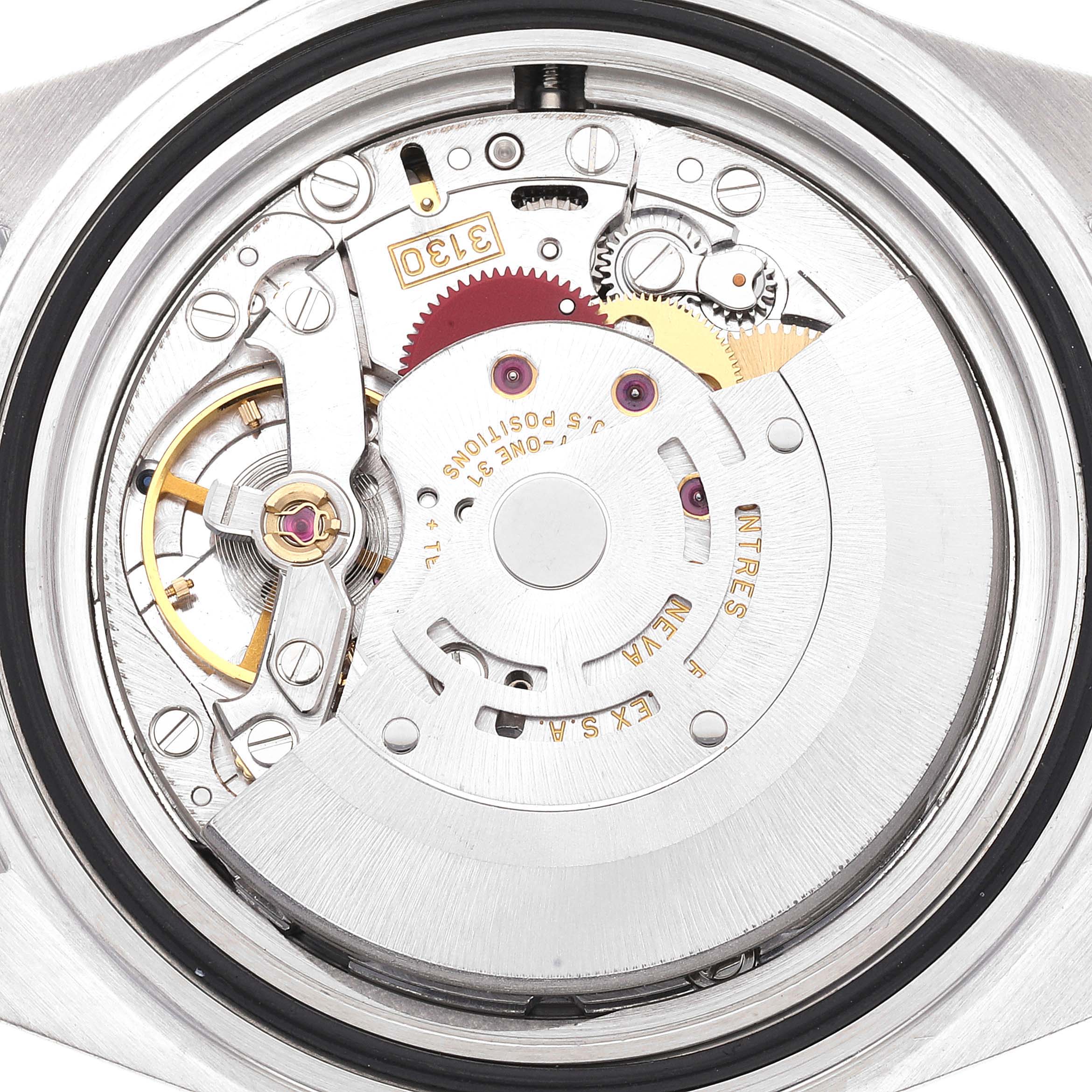 This image shows the inner mechanical movement of the Rolex Submariner 14060 Men's Stainless Steel Black Dial 14060 Men's Stainless Steel Black Dial watch viewed from the back.