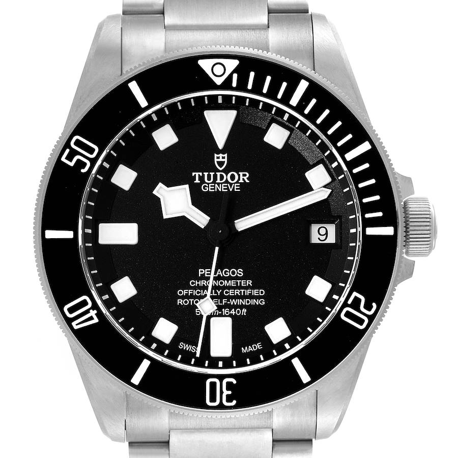 Tudor Pelagos Black Dial Titanium Mens Watch 25600TN Box Card SwissWatchExpo