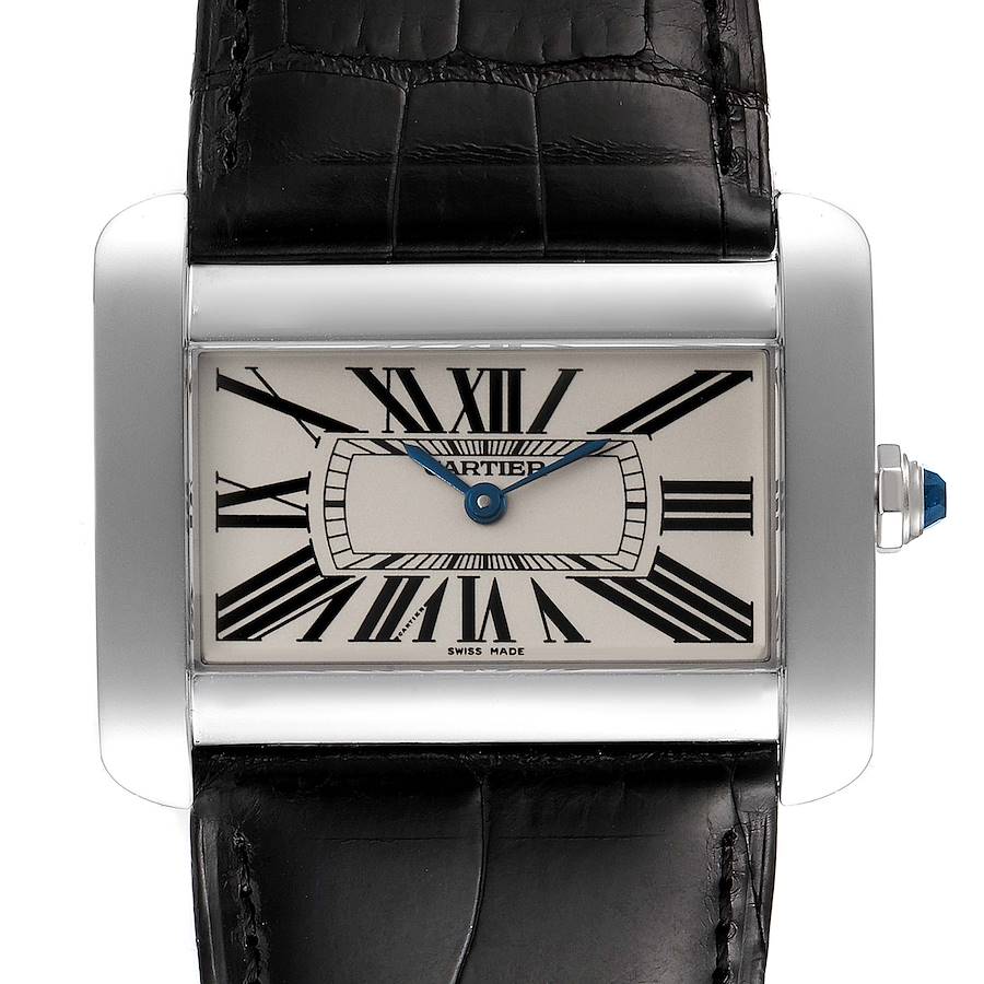 Cartier Tank Divan XL Silver Dial Unisex Watch W6300755 SwissWatchExpo