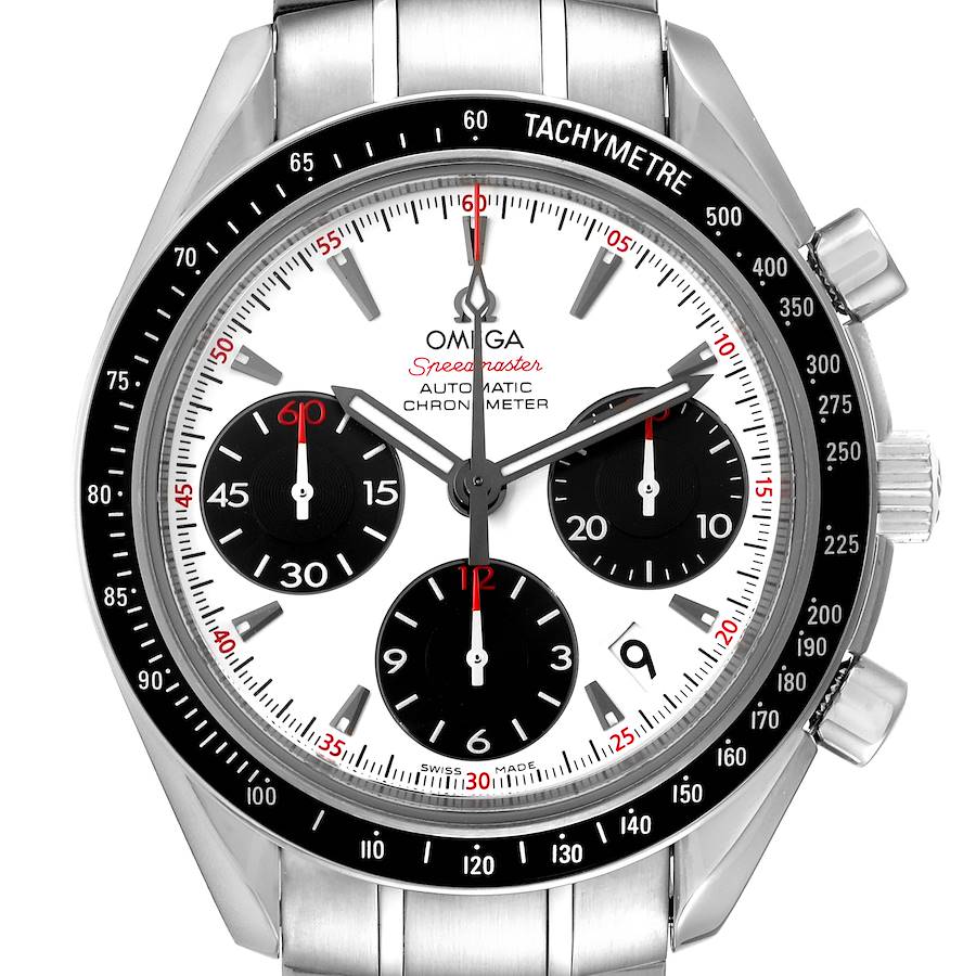 Omega Speedmaster Date Panda Dial Steel Watch 323.30.40.40.04.001 Card SwissWatchExpo