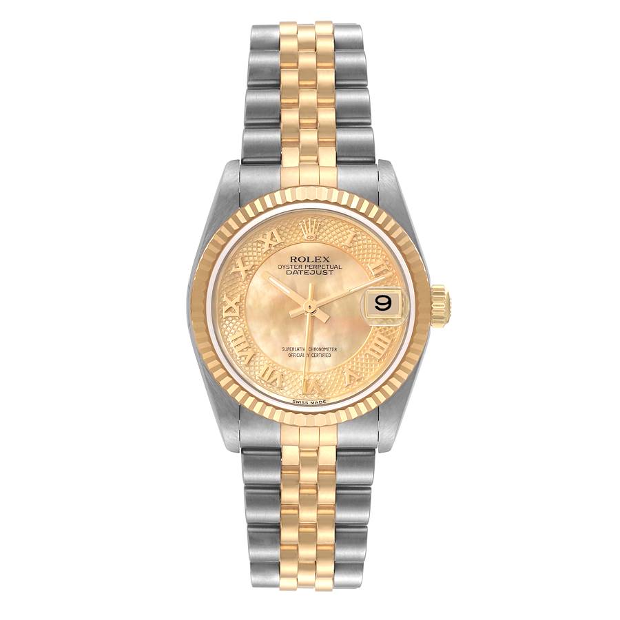 NOT FOR SALE Rolex Datejust Midsize 31 Steel Yellow Gold Decorated