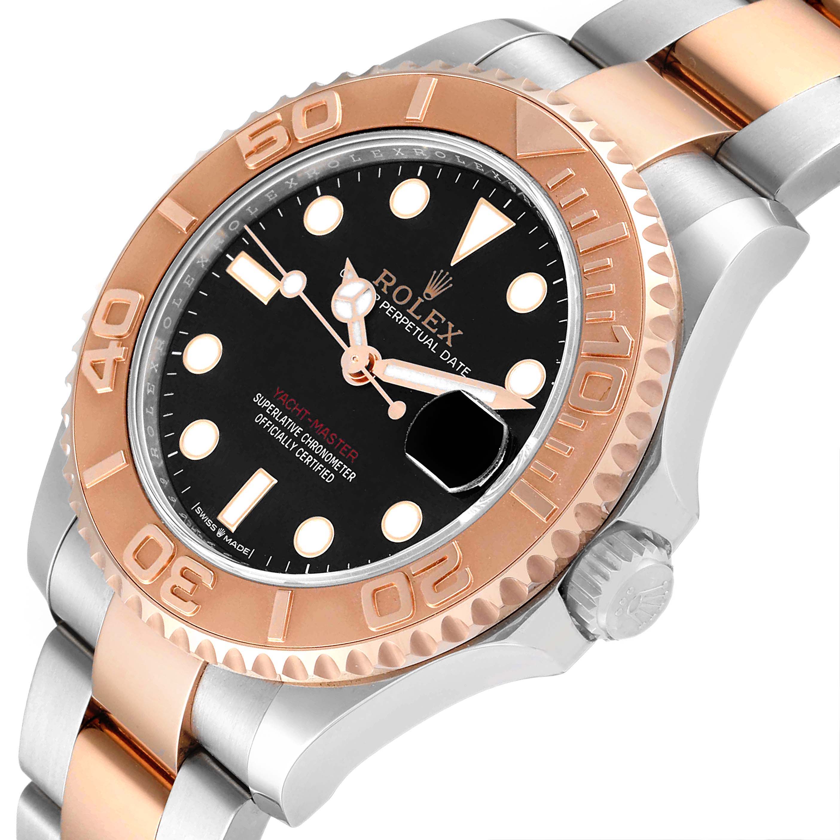 Rolex Yachtmaster 37 Midsize Steel Rose Gold Mens Watch 268621 Unworn ...