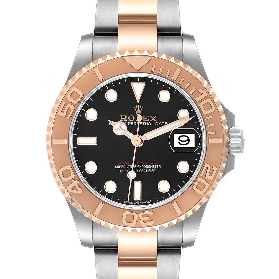 Rolex Yachtmaster 37 Midsize Steel Rose Gold Mens Watch 268621 Unworn SwissWatchExpo