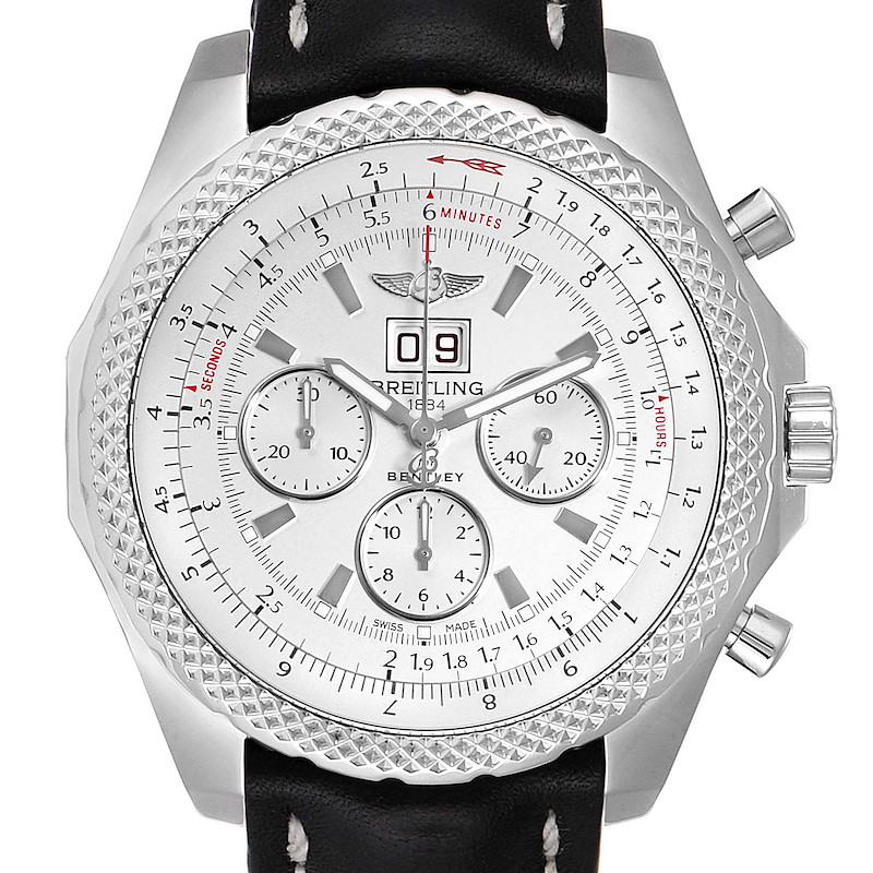 Breitling Bentley 6.75 Speed Chronograph Silver Dial Mens Watch A44364 SwissWatchExpo