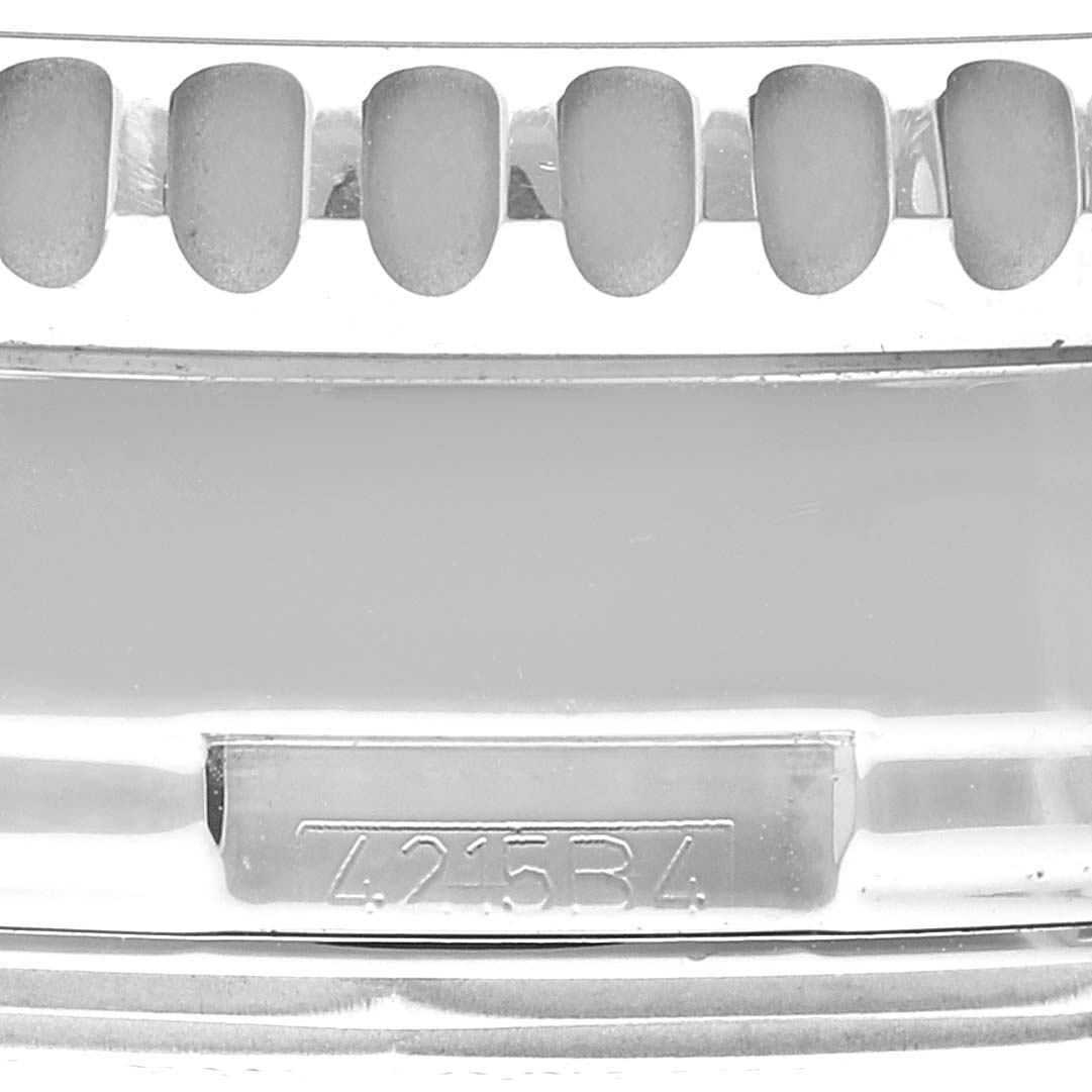 This close-up image shows the bezel and case part of a Breitling Navitimer A2432212 Men's Stainless Steel Blue Dial A2432212 Men's Stainless Steel Blue Dial watch, highlighting the engraved code "42534."