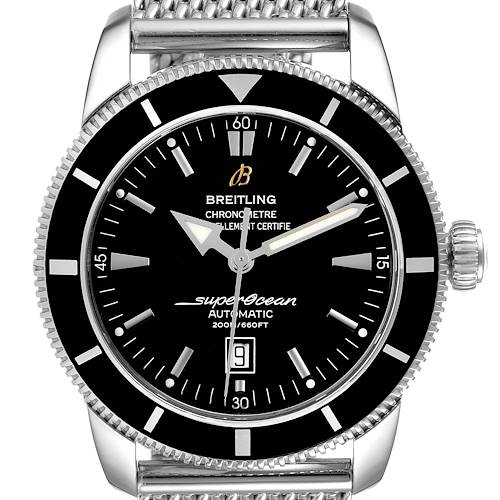 Photo of Breitling Superocean Heritage 46mm Black Dial Mens Steel Watch A17320