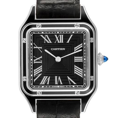 Photo of Cartier Santos Dumont Large Steel Mens Watch WSSA0046
