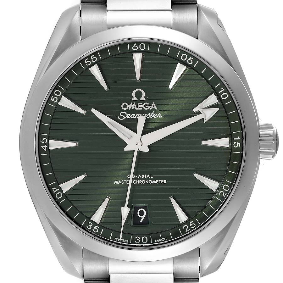 Omega Seamaster Aqua Terra Green Dial Steel Watch 220.10.41.21.10.001 Unworn SwissWatchExpo