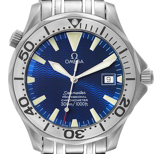 Photo of Omega Seamaster Blue Dial Titanium Mens Watch 2231.80.00