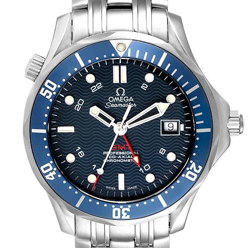 Photo of Omega Seamaster Bond 300M GMT Blue Dial Steel Mens Watch 2535.80.00