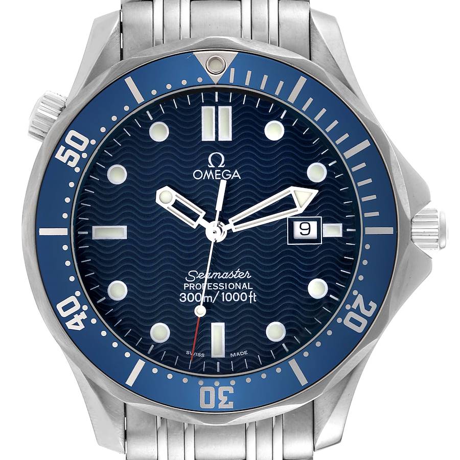 Omega Seamaster Diver James Bond Steel Mens Watch 2541.80.00 Card SwissWatchExpo