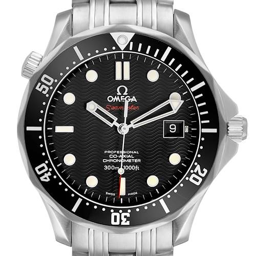 Photo of Omega Seamaster Steel Black Wave Dial Mens Watch 212.30.41.20.01.002
