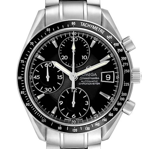 Photo of Omega Speedmaster Steel Date Black Dial Mens Watch 3210.50.00