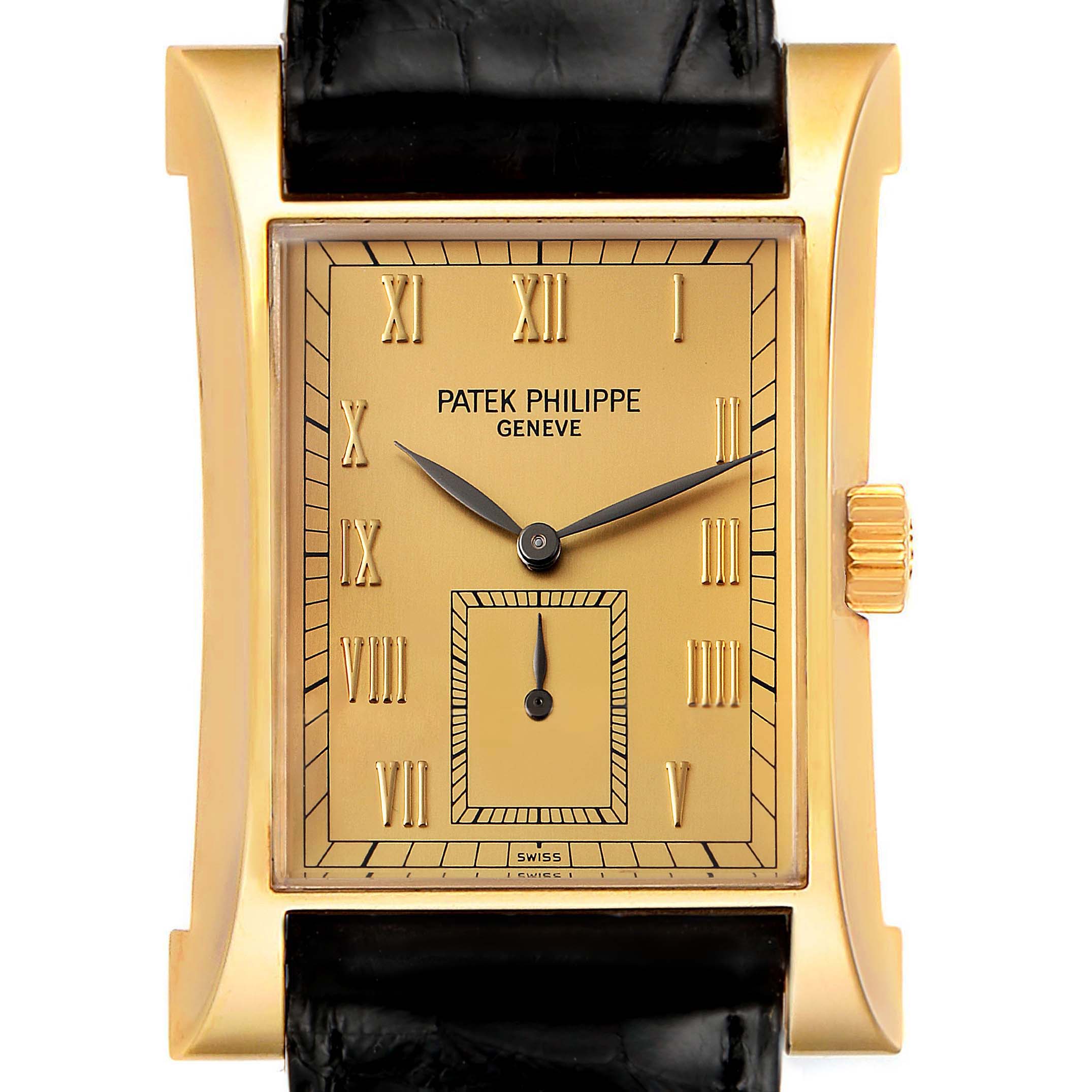 Patek Philippe Pagoda Yellow Gold Limited Edition Mens Watch 5500J Box ...