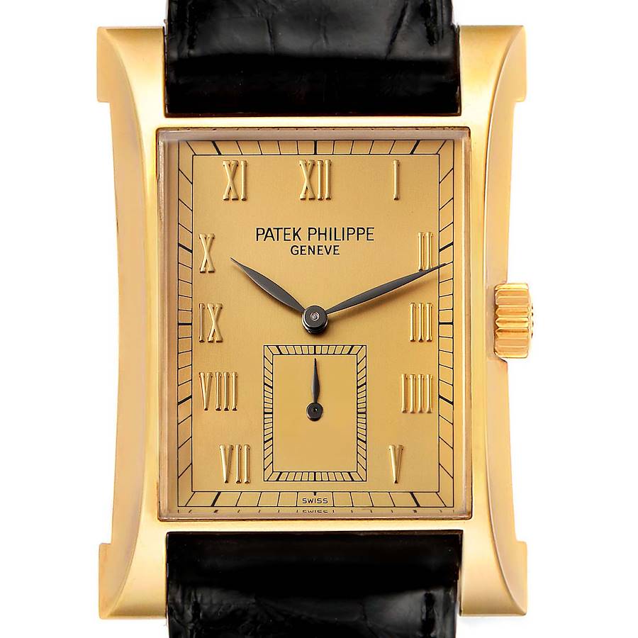 Patek Philippe Pagoda Yellow Gold Limited Edition Mens Watch 5500J Box SwissWatchExpo