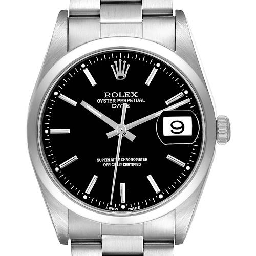 Photo of NOT FOR SALE Rolex Date Black Dial Oyster Bracelet Steel Mens Watch 15200 PARTIAL PAYMENT