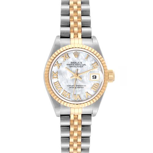 Photo of Rolex Datejust Steel Yellow Gold Mother of Pearl Dial Ladies Watch 79173