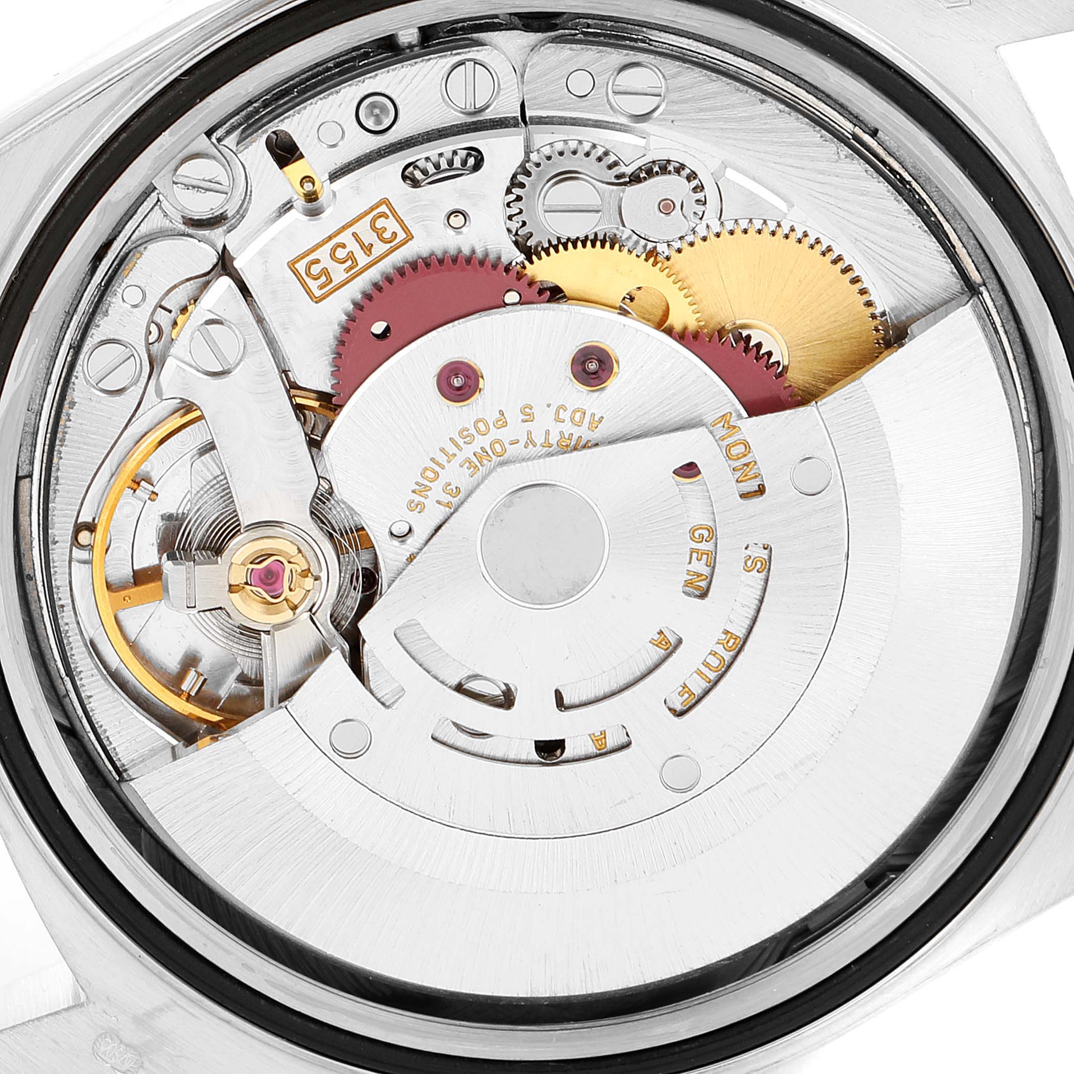 This image shows the internal movement mechanism of a Rolex President 18239 Men's White Gold Silver Dial 18239 Men's White Gold Silver Dial model watch.