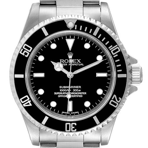 Photo of Rolex Submariner 40mm Non-Date 2 Liner Steel Mens Watch 14060 Box Papers