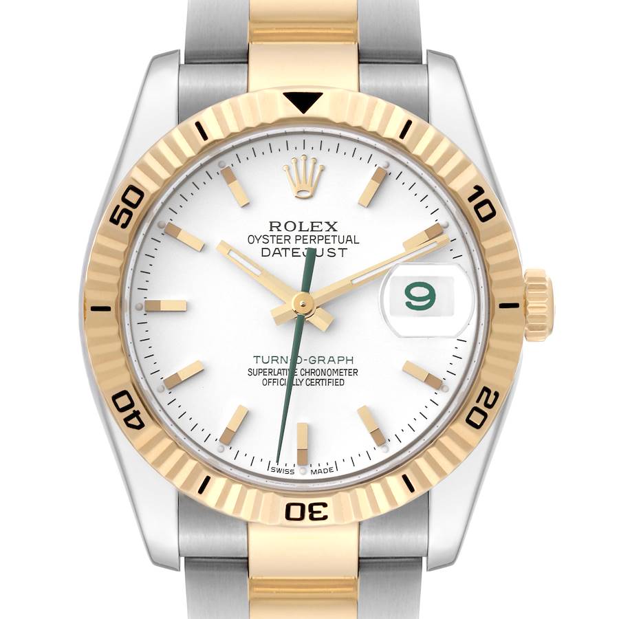 Rolex Turnograph Steel Yellow Gold Japan Limited Edition Mens Watch 116263 SwissWatchExpo