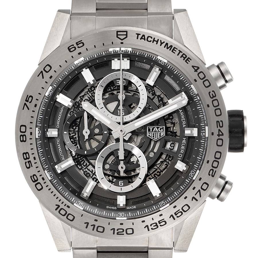NOT FOR SALE TAG Heuer Carrera Calibre Heuer 01 Skeleton Mens Watch CAR2A8A Box Card PARTIAL PAYMENT SwissWatchExpo