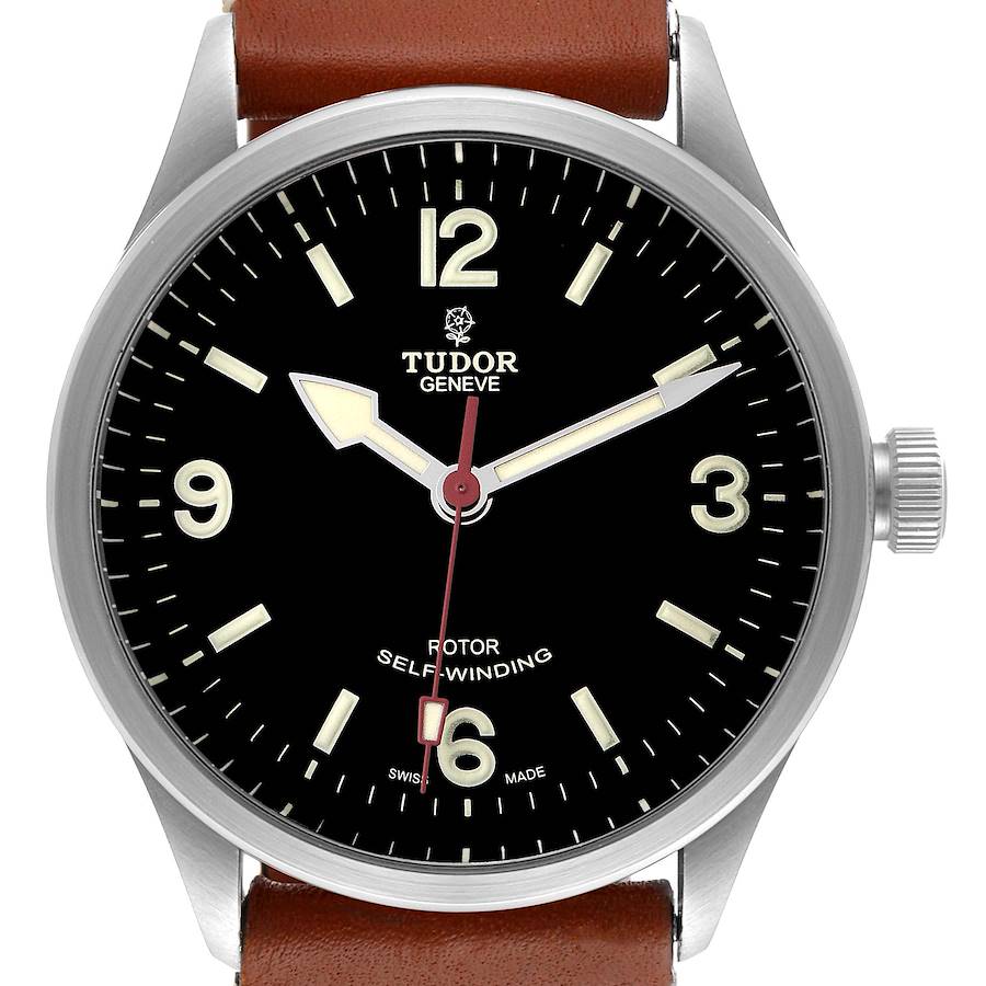 Tudor Heritage Ranger Black Dial Stainless Steel Mens Watch 79910 Box SwissWatchExpo