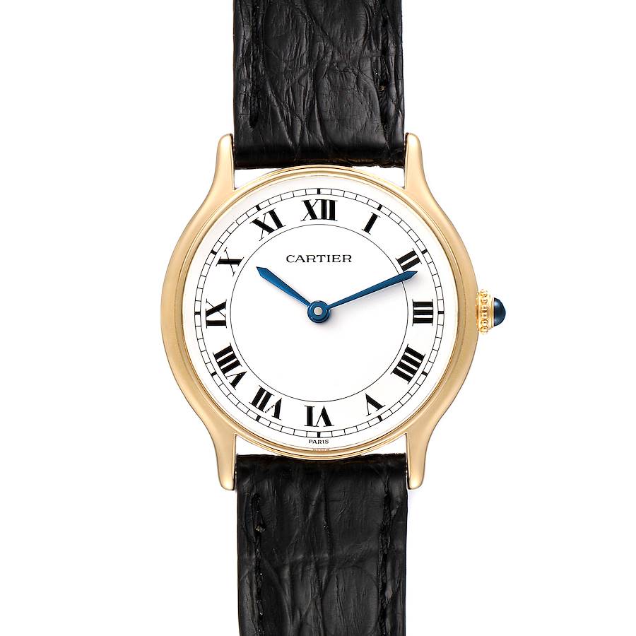 Cartier Ronde Paris 18K Yellow Gold Ladies Vintage Watch SwissWatchExpo