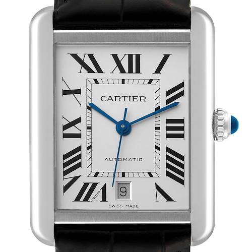 Photo of Cartier Tank Solo XL Automatic Silver Dial Steel Mens Watch W5200027