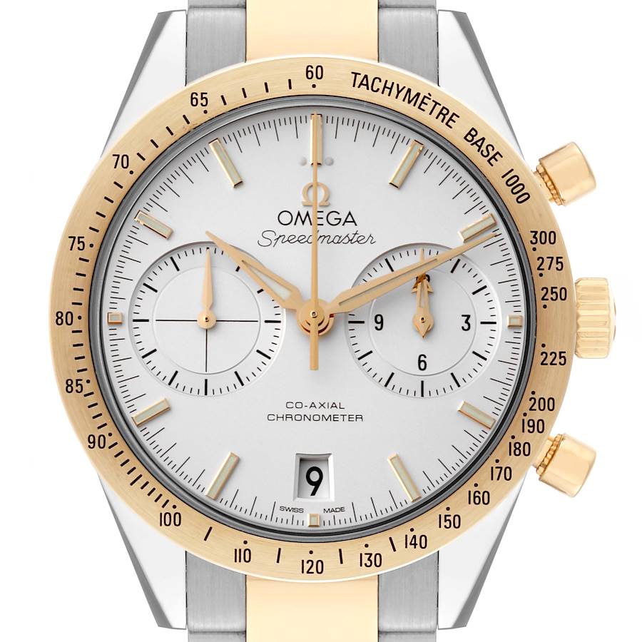 Omega Speedmaster 57 Steel Yellow Gold Mens Watch 331.20.42.51.02.001 Box Card SwissWatchExpo