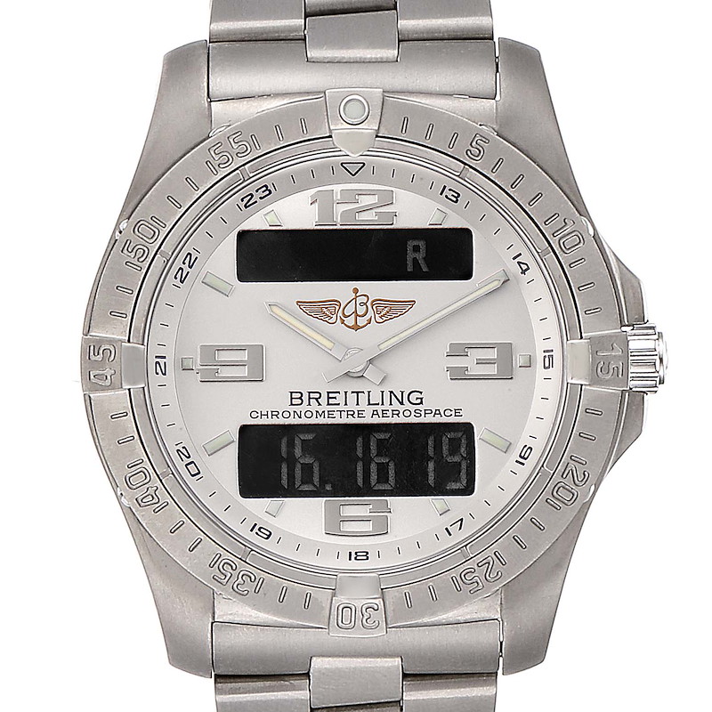 Breitling Aerospace Avantage Titanium Perpetual Alarm Watch E79362 SwissWatchExpo