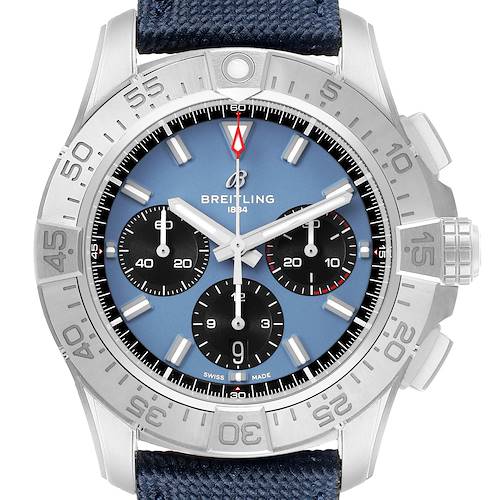 Photo of Breitling Avenger B01 Chronograph 44 Steel Mens Watch AB0147 Box Card