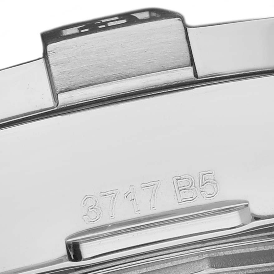 The image shows the engraved underside and clasp of the Breitling Avenger A3239011/C930 Men's Stainless Steel Mother of Pearl Dial A3239011/C930 Men's Stainless Steel Mother of Pearl Dial watch.