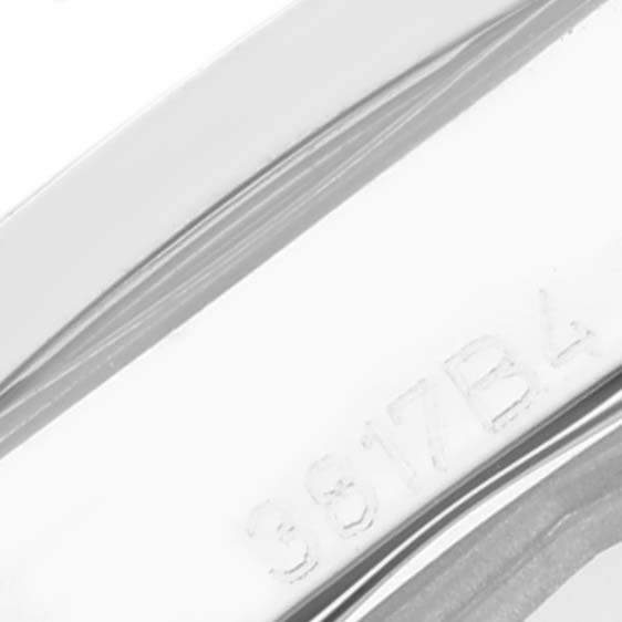 The image shows a close-up angle of the case back with engraving on the Galactic 29 Mother of Pearl Dial Steel Ladies Watch W72348 by Breitling W7234812/A784 Women
s Stainless Steel Mother of Pearl Dial W7234812/A784 Women
s Stainless Steel Mother of Pearl Dial.