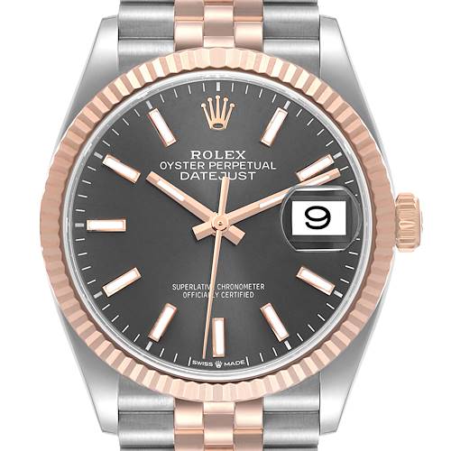 Photo of NOT FOR SALE Rolex Datejust 36 Slate Dial Steel Rose Gold Mens Watch 126231 Box Card PARTIAL PAYMENT