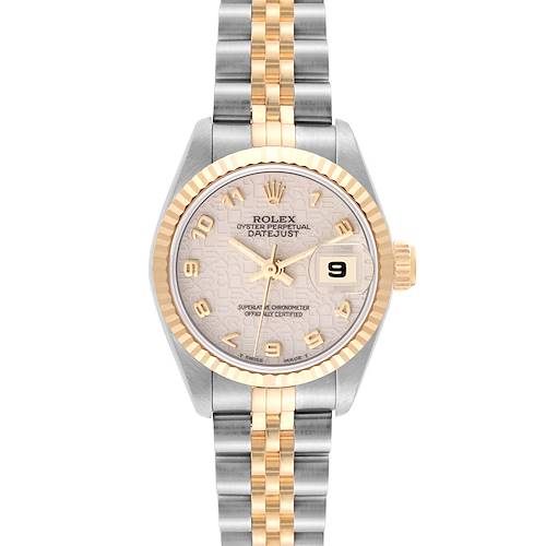 Photo of Rolex Datejust Anniversary Dial Steel Yellow Gold Ladies Watch 69173