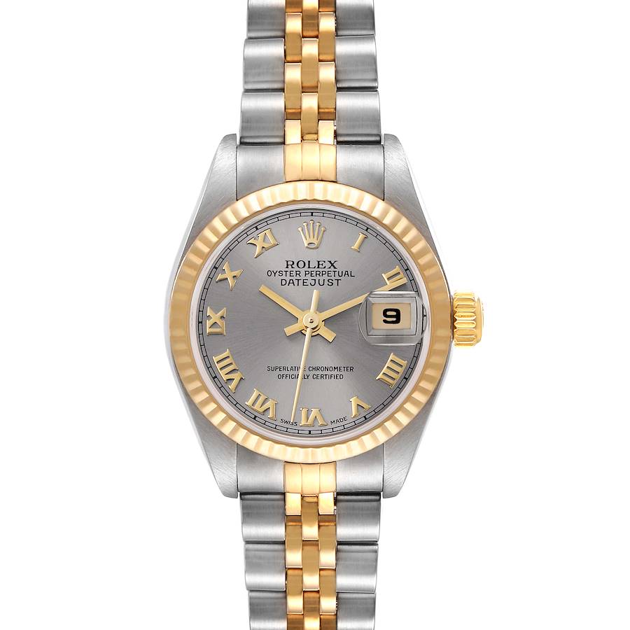 Rolex Datejust Steel Yellow Gold Silver Dial Ladies Watch 79173 SwissWatchExpo