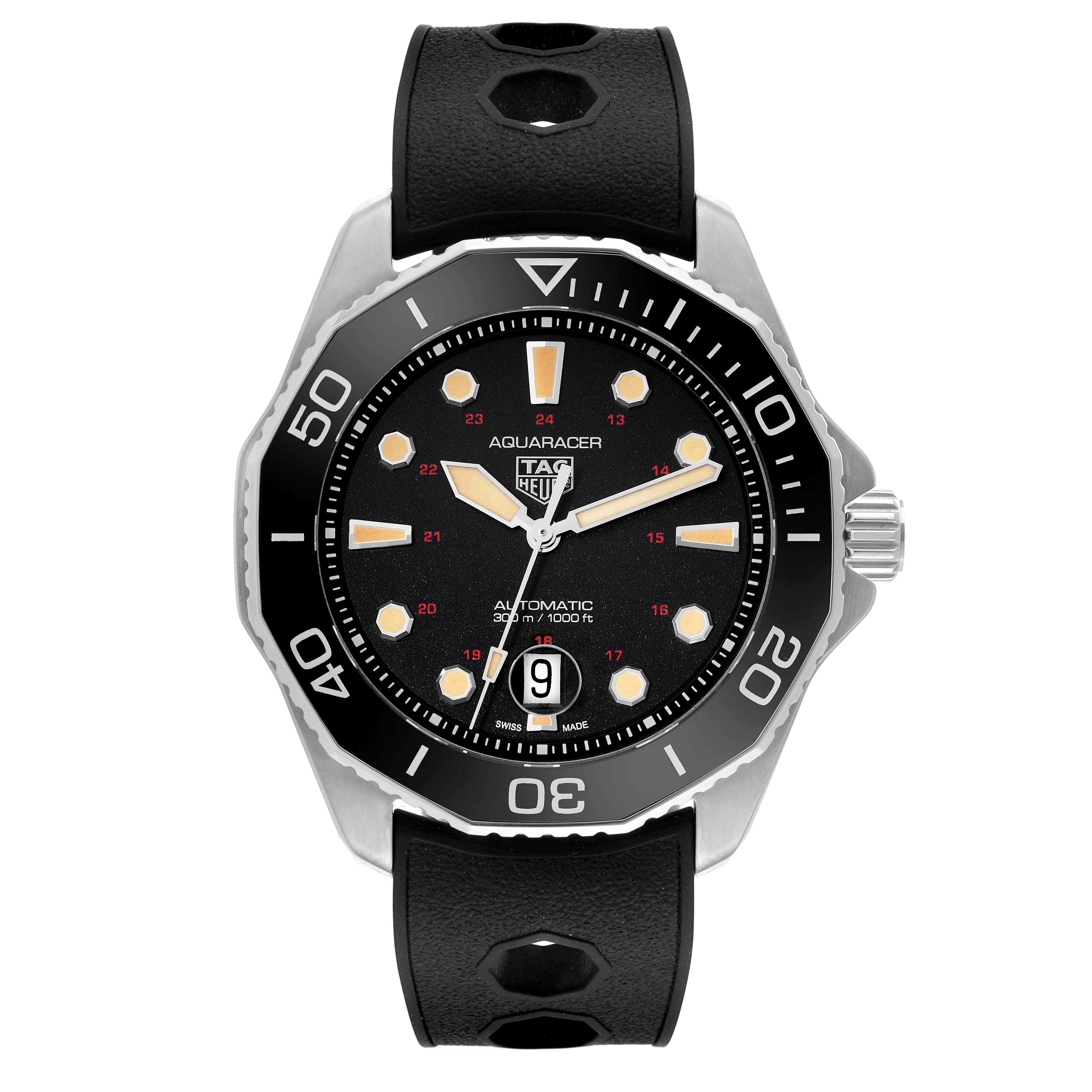TAG Heuer Professional ブラック ステンレス TAG Heuer Aquaracer Professional 200 Solargraph Watch Steel