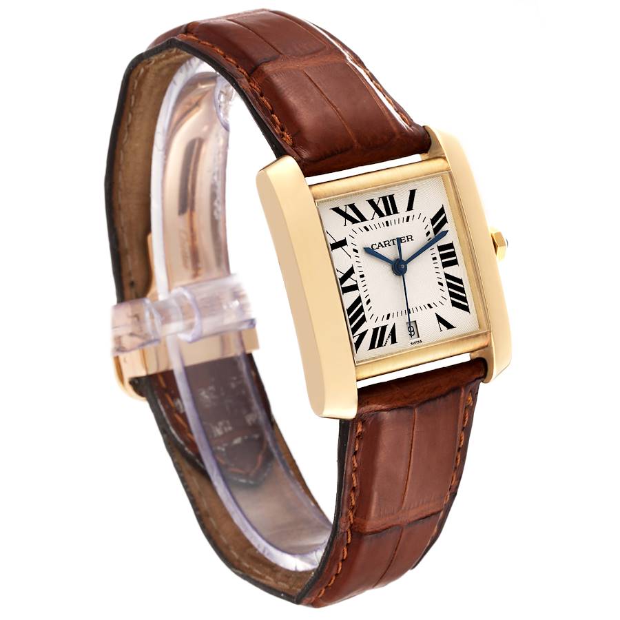 Cartier Tank Francaise 18K Yellow Gold Large Automatic Watch 1840