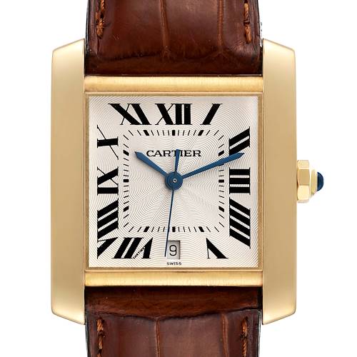 Photo of Cartier Tank Francaise Large Yellow Gold Automatic Mens Watch W5000156