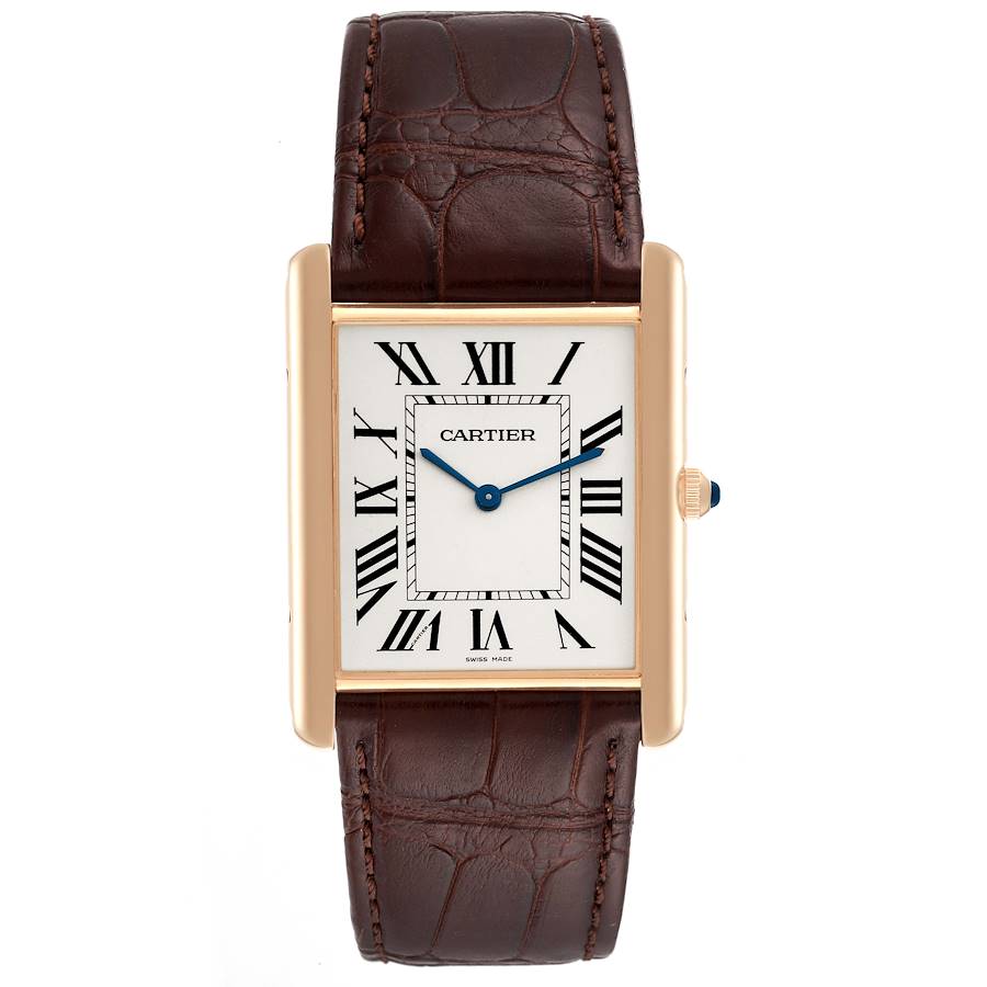 Cartier Tank Louis Rose Gold W1560017 Stock 52079 SwissWatchExpo