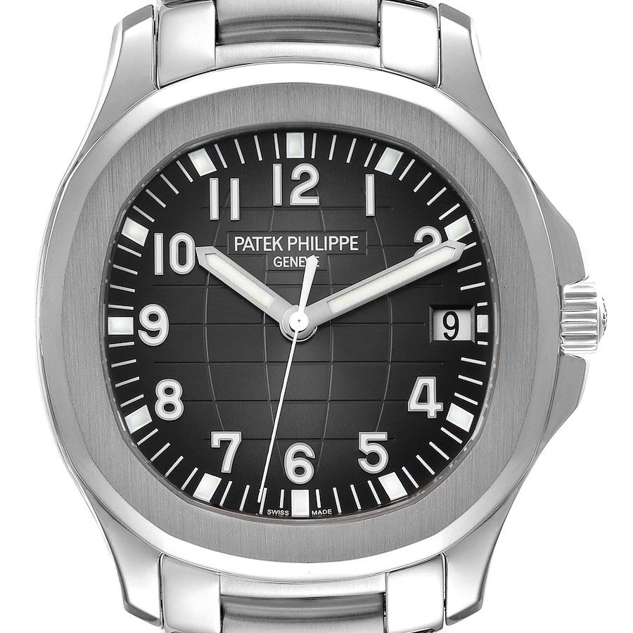 Patek Philippe Aquanaut Extra Large Steel Black Dial Mens Watch 5167A SwissWatchExpo