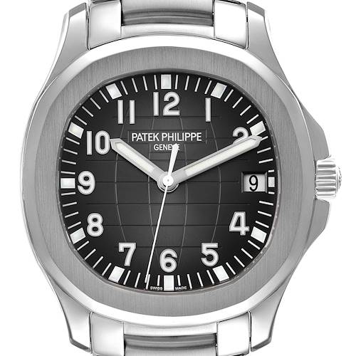 Photo of Patek Philippe Aquanaut Extra Large Steel Black Dial Mens Watch 5167A