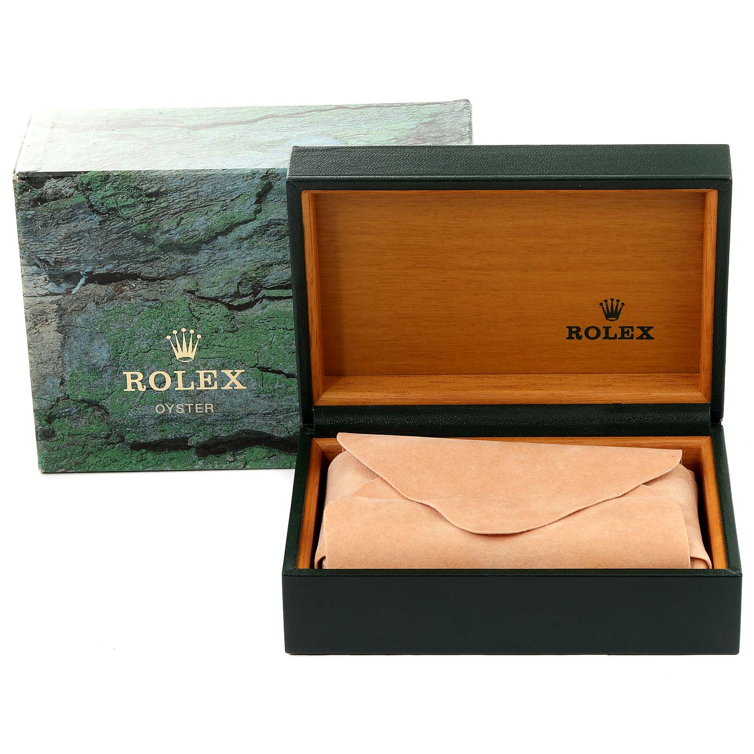 The image shows the open box and exterior packaging for a Rolex GMT-Master 16713 Men's Steel and Gold (two tone) Black Dial 16713 Men's Steel and Gold (two tone) Black Dial watch.