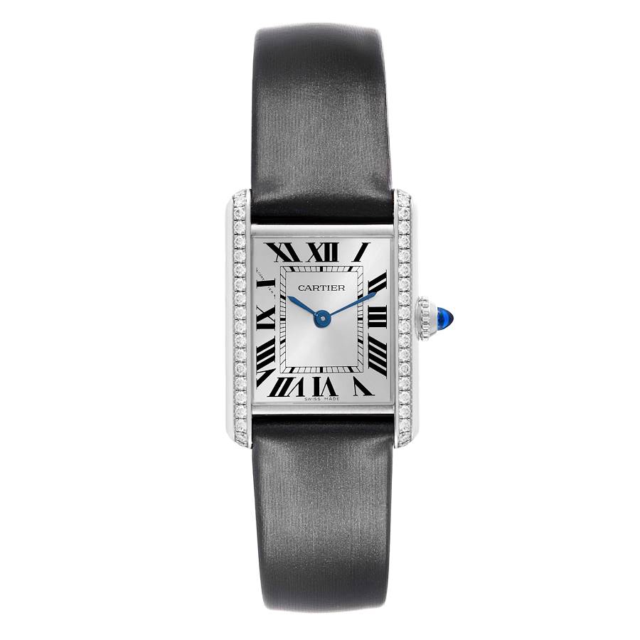 CARTIER tank mast SM W4TA0016 Diamond Bezel Silver Dial Quartz Ladies_942233 Cartier Tank Must Small Quartz Steel Diamond Bezel Silver  main image 3