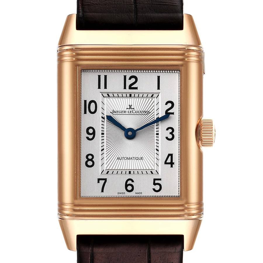 Jaeger LeCoultre Reverso Classic Duetto Rose Gold Mens Watch 250.2.86 Q2572420 SwissWatchExpo