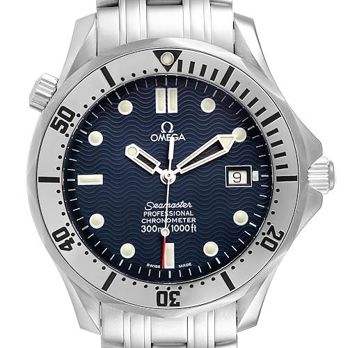Photo of Omega Seamaster Blue Wave Decor Dial Steel 300m Watch 2532.80.00
