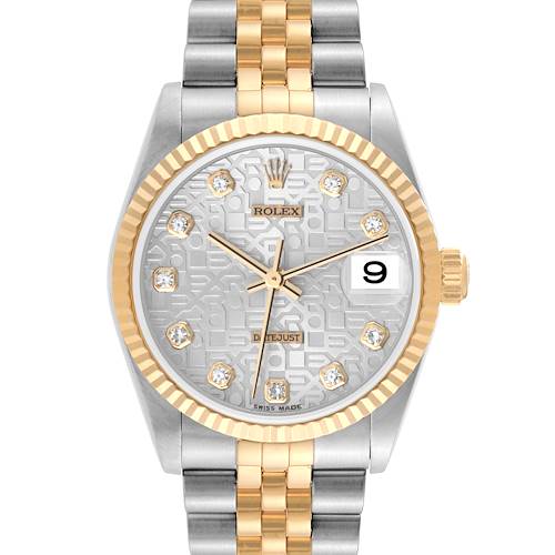 Photo of Rolex Datejust Midsize Steel Yellow Gold Diamond Ladies Watch 78273