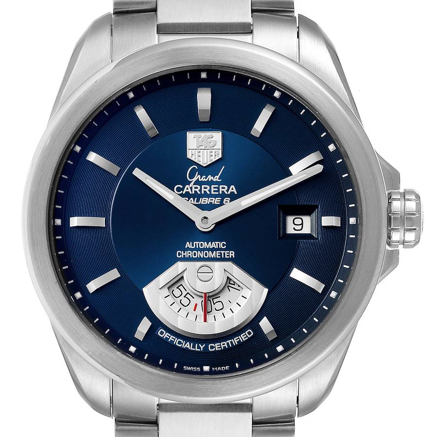 Tag Heuer Carrera Blue Dial Automatic Mens Watch WAV511J Box Papers SwissWatchExpo