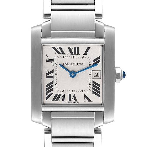 Photo of Cartier Tank Francaise Midsize 25mm Silver Dial Womens Watch W51011Q3